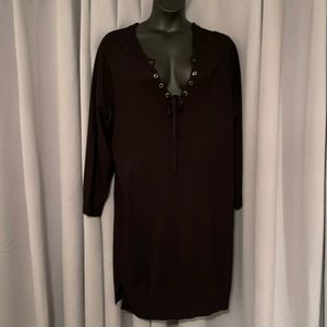 Torrid Black Tie Front Sweater Dress Size 5